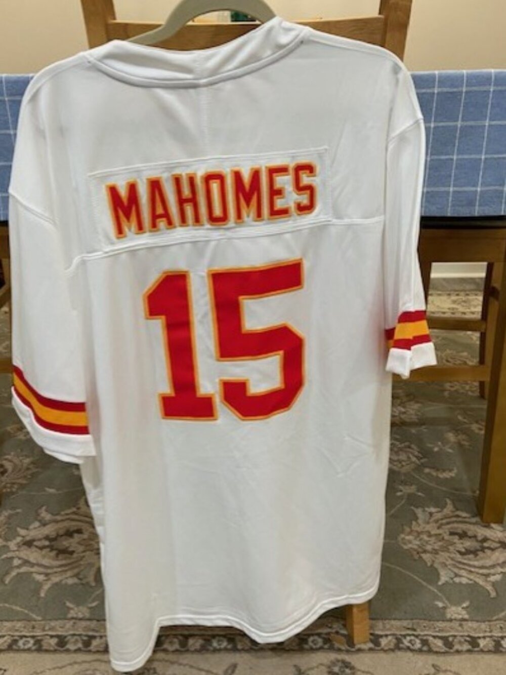 Mahomes White KC Jersey
